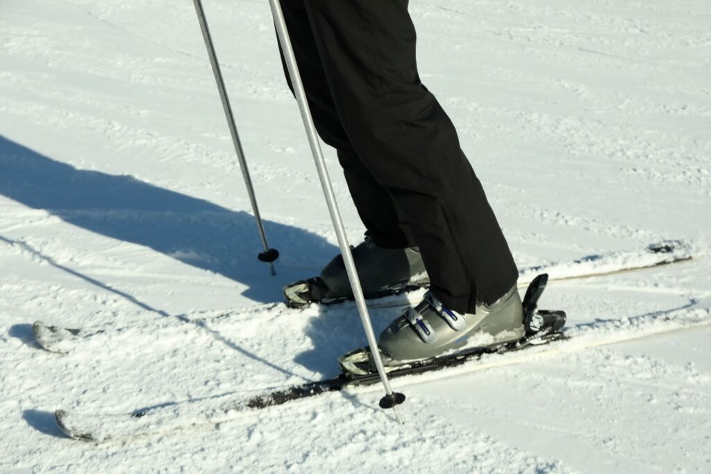 esquiar con nieve dura